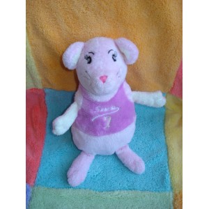 TCF DOUDOU PELUCHE SOURIS ROSE 7 COMPTOIR FRANCAIS DE LA MODE