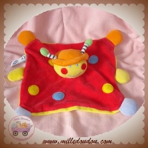 MGM DOUDOU COCCINELLE PLATE ROUGE JAUNE BLEU SOS