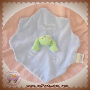 NOUKIE'S DOUDOU GRENOUILLE VERTE CORPS PLAT BLEU SOS