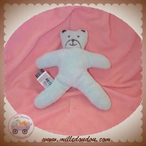 COCOON DOUDOU OURS CHAT BLEU DOS TISSU LA REDOUTE SOS