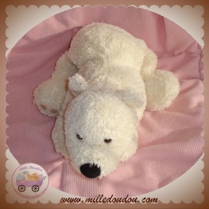 GUND DOUDOU OURS POLAIRE ECRU BLANC ALLONGE NICOTOY SOS