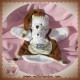 DOUDOU ET COMPAGNIE OURS MARIONNETTE MARRON AVEC BEBE BLANC