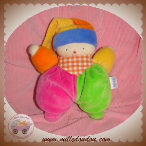 COROLLE SOS DOUDOU CLOWN ORANGE JAUNE ROSE VERT 