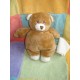 ANNA CLUB PLUSH DOUDOU PELUCHE OURS MARRON MOUCHOIR ECRU