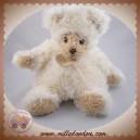 BABYNAT SOS DOUDOU OURS GOLDY BOUCLETTE BLANC BEIGE