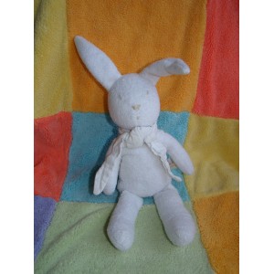 SERGENT MAJOR SOS DOUDOU LAPIN BLANC ECHARPE BLANCHE