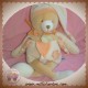 DOUDOU ET COMPAGNIE SOS OURS BEIGE CORPS ECRU PECHE 44 CM