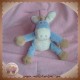 NOUKIE'S SOS DOUDOU PELUCHE ANE BLEU ET ECRU PACO 12 CM TETE OURS