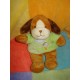 GIPSY DOUDOU PELUCHE CHIEN MARRON ECRU PULL VERT MONGOLFIERE NUA