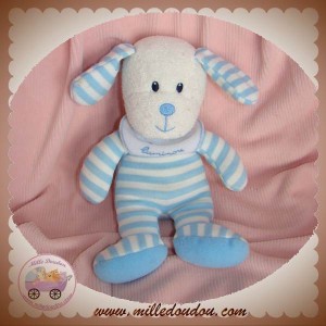 LUMINOU DOUDOU CHIEN BLEU RAYE HOCHET SOS