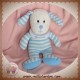 LUMINOU DOUDOU CHIEN BLEU RAYE HOCHET SOS