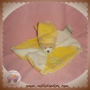 BABYNAT BABY NAT DOUDOU OURS PLAT JAUNE BLANC