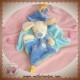 MOTS D'ENFANTS SOS DOUDOU PELUCHE CHIEN PLAT BLEU DOS RAYE