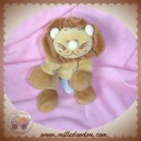 NOUKIE'S SOS DOUDOU LION KOMBA BEIGE MARRON 14 cm