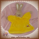 BENGY SOS DOUDOU LAPIN PLAT JAUNE COCCINELLE