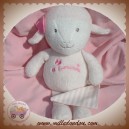 LUMINOU DOUDOU AGNEAU MOUTON ROSE AVEC MOUCHOIR