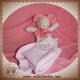 SUCRE D'ORGE DOUDOU SOURIS ROSE MOUCHOIR SOS