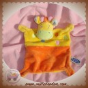 MOTS D'ENFANTS SOS DOUDOU GIRAFE PLATE JAUNE ORANGE TRUFFE 