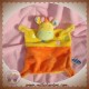 MOTS D'ENFANTS SOS DOUDOU PELUCHE GIRAFE PLATE JAUNE ORANGE TRUFFE 