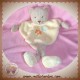 TEX SOS DOUDOU OURS PLAT BEIGE AVEC JAMBES CORPS JAUNE FLEUR