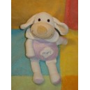 CMP DOUDOU CHIEN BLANC ET MAUVE JAMBES REMBOURREES