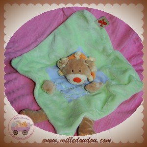 NICOTOY SOS DOUDOU LION PLAT BEIGE VERT BLEU