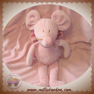 JACADI DOUDOU SOURIS ROSE PETITE FEE SOS