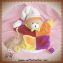 DOUDOU ET COMPAGNIE SOS OURS MARCUS MARIONNETTE MAUVE JAUNE