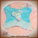 BOUT'CHOU MONOPRIX DOUDOU SOURIS PLATE BLEU ROSE