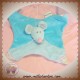 BOUT'CHOU MONOPRIX DOUDOU SOURIS PLATE BLEU ROSE