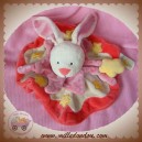 BABY LUNA DOUDOU LAPIN ECRU ROSE PLAT ETOILE JAUNE IDIS SOS