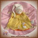 BABYNAT BABY NAT DOUDOU OURS PLAT JAUNE MIEL JULES SOS