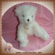 HISTOIRE D'OURS DOUDOU OURS BOUCLETTE ECRU BLANC