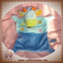 MOTS D'ENFANTS DOUDOU GIRAFE PLATE BLEU TRUFFE VERTE