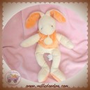 BABYNAT BABY NAT DOUDOU PELUCHE LAPIN ECRU T-SHIRT ORANGE BANANE