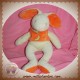 BABYNAT BABY NAT DOUDOU PELUCHE LAPIN ECRU T-SHIRT ORANGE BANANE