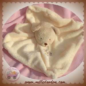 TEX DOUDOU OURS BEIGE PLAT ECRU LAPIN SOS