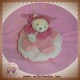 DOUDOU ET COMPAGNIE SOS OURS FLEUR BOULE ROSE PETIT MODELE