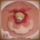 DOUDOU ET COMPAGNIE SOS OURS FLEUR BOULE ROSE PETIT MODELE