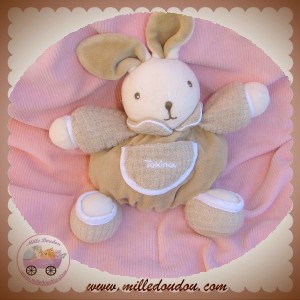 TAKINOU SOS DOUDOU LAPIN BEIGE BOULE BILLES