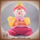 NICOTOY DOUDOU CLOWN LUTIN NEZ ROSE PLAT REMBOURRE COUSSIN KIABI SOS