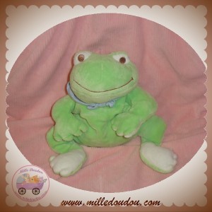 NOUKIE'S SOS DOUDOU GRENOUILLE VERTE BANDANA BLEU