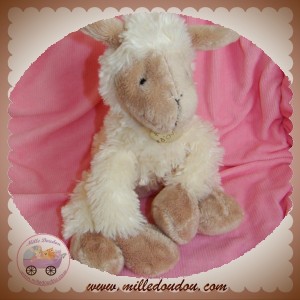 HISTOIRE D'OURS SOS DOUDOU MOUTON BLANC BEIGE