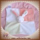 ABSORBA SOS DOUDOU LAPIN PLAT BLANC VERT ORANGE