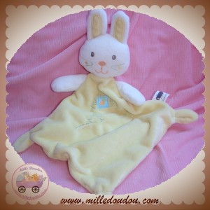 VETIR SOS DOUDOU LAPIN BLANC PLAT JAUNE CAROTTE