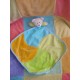 NUK DOUDOU PELUCHE OURS BEIGE CORPS PLAT JAUNE BLEU ORANGE