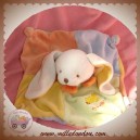 BABYNAT BABY NAT DOUDOU LAPIN BLANC PLAT JAUNE BLEU BABYDO SOS