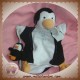 DOUDOU ET COMPAGNIE SOS PINGOUIN MARIONNETTE BEBE NOIR BLANC