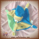 BABYNAT BABY NAT DOUDOU OURS PLAT LES BONBONS BLEU VERT SOS