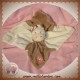 JOLLYBABY SOS DOUDOU VACHE DAISY PLATE ECRU MARRON BEIGE